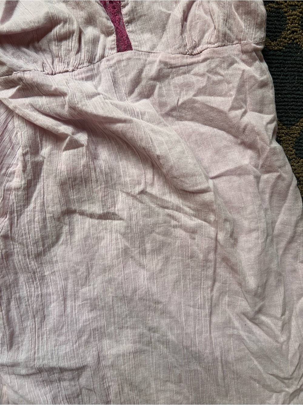 Free People Pale Pink Lace-Trim Slip Dress - Picture 7 of 11